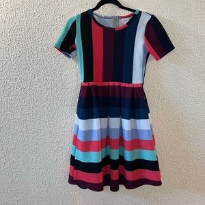 XS Striped LuLaRoe Amelia Dress